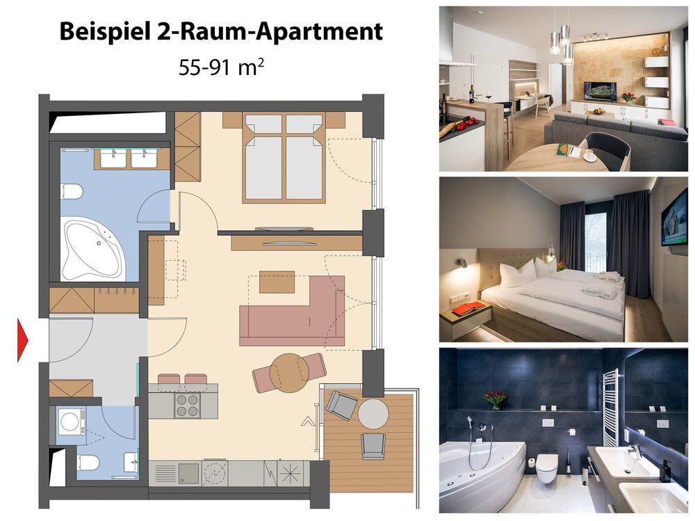 Residenz Am Zwinger Aparthotel Dresden Eksteriør bilde A typical room layout