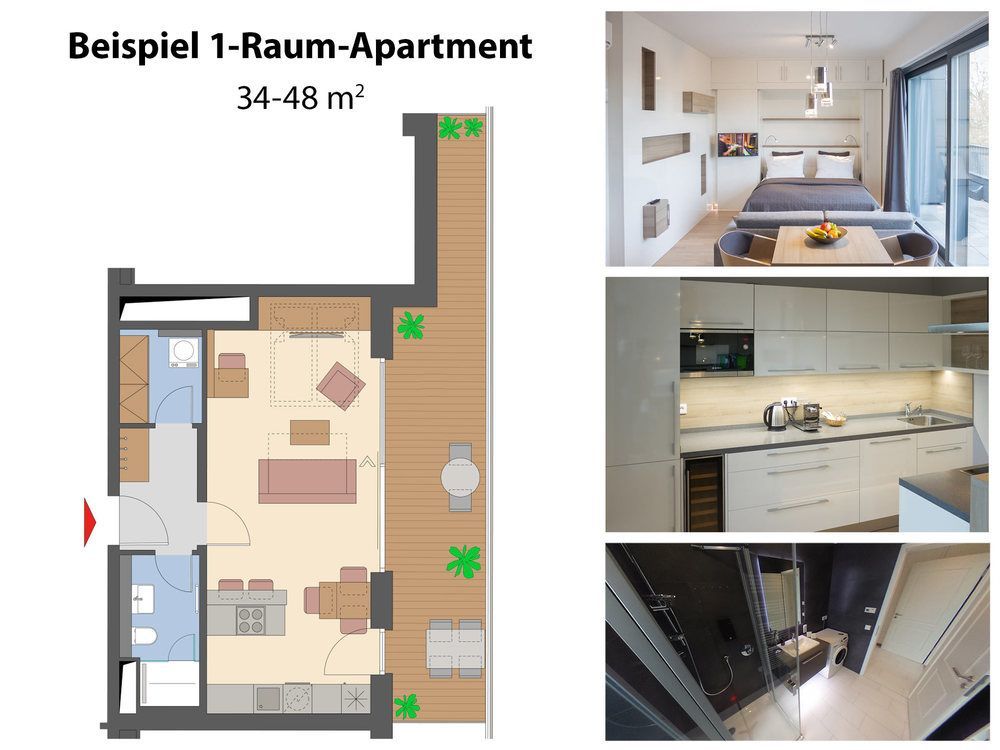 Residenz Am Zwinger Aparthotel Dresden Eksteriør bilde Example of a micro apartment
